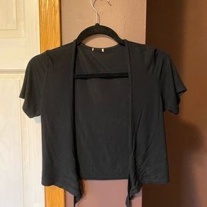 Black wrap shirt